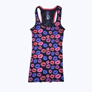 Y2k Colorful Lip Kiss Print Tank Top 💋